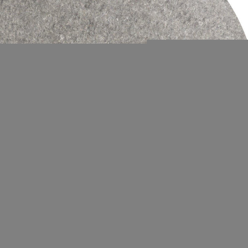 8' Round Gray Non Slip Rug Pad