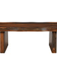 51" Dark Brown Solid Wood Sled Coffee Table