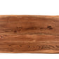 51" Brown Solid Wood Sled Coffee Table