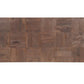 59" Dark Brown and Black Solid Wood Block Coffee Table