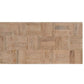 59" Natural and Black Solid Wood Block Coffee Table
