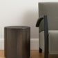 18" Wood Brown Solid Wood Round End Table