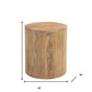 18" Natural Solid Wood Round End Table