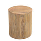 18" Natural Solid Wood Round End Table