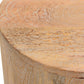18" Natural Solid Wood Round End Table