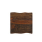 23" Dark Brown And Brown Wood Solid Wood Square End Table