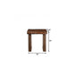 23" Dark Brown And Brown Wood Solid Wood Square End Table