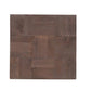 22" Black And Brown Solid Wood Square End Table