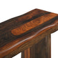 60" Dark Brown Solid Wood Frame Console Table