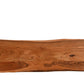 57" Chestnut Solid Wood Sled Console Table