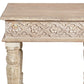 24" Natural Distressed Solid Wood Square End Table