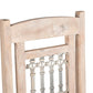 Set of Two White Wood Slat Back Dining Side Chairs