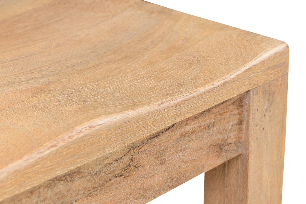 Set of Two Brown Solid Wood Ladder Back Dining Side Chairs