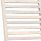 Set of Two White Wood Ladder Back Dining Side Chairs