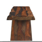 68" Dark Brown Solid Wood Dining Bench