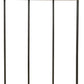71" Black And Brown Metal And Solid Wood Four Hooks Freestanding Coat Rack