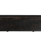 54" Black Solid Wood Distressed Lift Top Solid Coffee Table