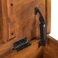 54" Black Solid Wood Distressed Lift Top Solid Coffee Table