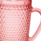 Blue Acrylic Convex Curve Shape Stemless Pitcher