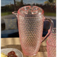 Blue Acrylic Convex Curve Shape Stemless Pitcher