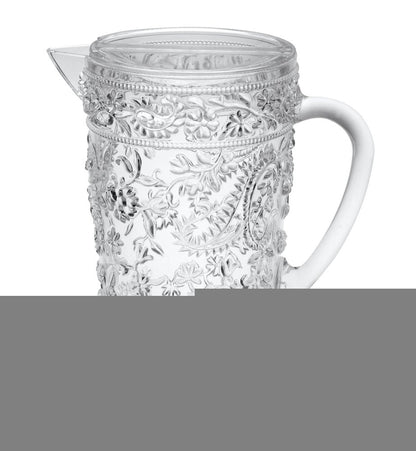 2.5 Quart Clear Paisley Acrylic Pitcher