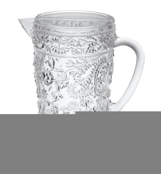 2.5 Quart Clear Paisley Acrylic Pitcher