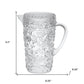 2.5 Quart Clear Paisley Acrylic Pitcher