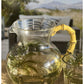 Clear And Green Acrylic Convex Curve Shape Stemless Pitcher