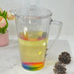 2.5 Clear and Rainbow Diamond Acrylic Pitcher