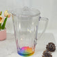 2.5 Clear and Rainbow Diamond Acrylic Pitcher