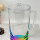 2.75 Quart Clear and Rainbow Acrylic Pitcher