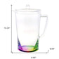 2.75 Quart Clear and Rainbow Acrylic Pitcher