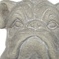 16" Gray Polyresin Dog Hand Painted Statue