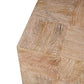 22" Black And Brown Solid Wood Square End Table