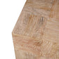 22" Black And Brown Solid Wood Square End Table
