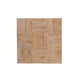 22" Black And Brown Solid Wood Square End Table