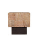 22" Black And Brown Solid Wood Square End Table
