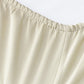 Set of Six Ivory Tencel Lyocell Satin
