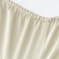 Set of Six Ivory Tencel Lyocell Satin
