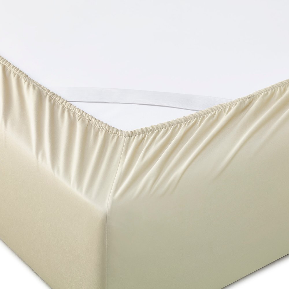 Set of Six Ivory Tencel Lyocell Satin