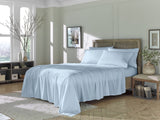 Set of Six Powder Blue Tencel Lyocell Satin