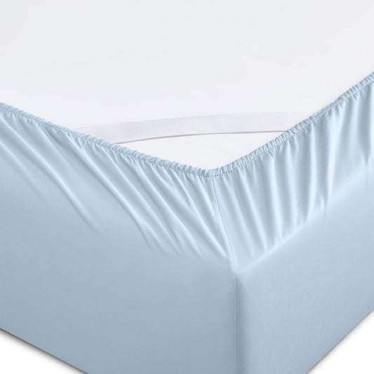 Set of Six Powder Blue Tencel Lyocell Satin