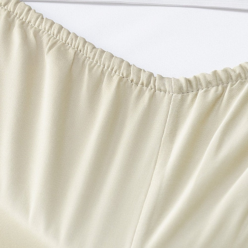 Set of Six Ivory Tencel Lyocell Satin