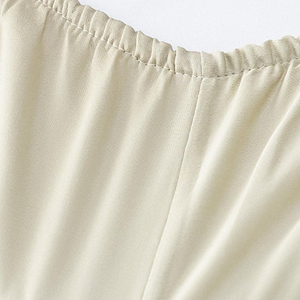 Set of Six Ivory Tencel Lyocell Satin