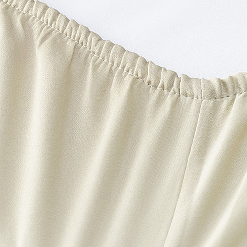 Set of Six Ivory Tencel Lyocell Satin