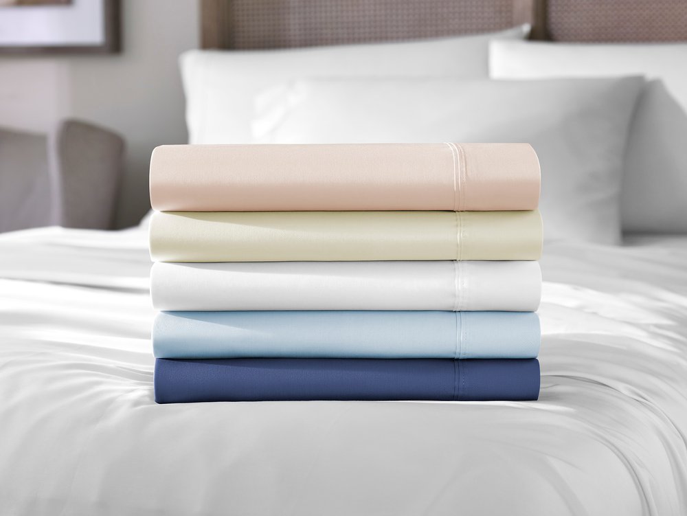 Set of Six Blush Tencel Lyocell Satin