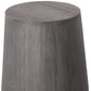 18" Ebony Solid Wood Round End Table