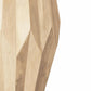 23" Natural Solid Wood Round Drum End Table