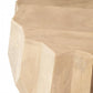23" Natural Solid Wood Round Drum End Table