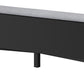 59" Gray and Black Fabric Upholstered Storage Bench with Drawers